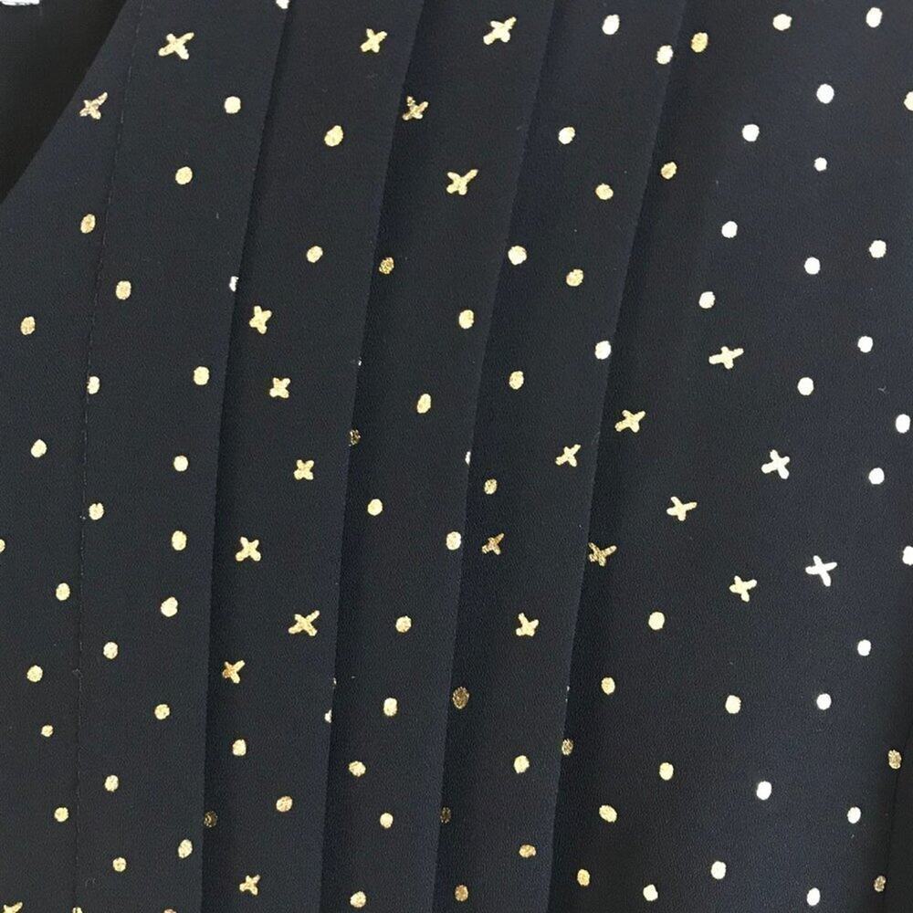 Ava &Viv Black & Gold Print Tunic Top Size 2X - Picture 3 of 8